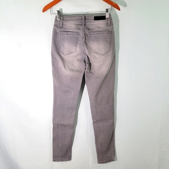 KENNETH COLE New York JESS SKINNY Gray Stretchy Mid-Rise Jeans Women's Size 25 - Picture 4 of 10